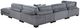 Homelegance® Traverse 2-Piece Plush Gray Modular Sectional with Ottoman-3