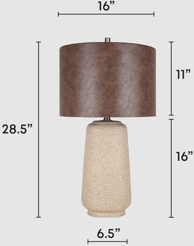 Classy Living 2-Piece Rustic Harmony Rock Table Lamp Set-1