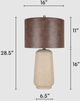 Classy Living 2-Piece Rustic Harmony Rock Table Lamp Set-1