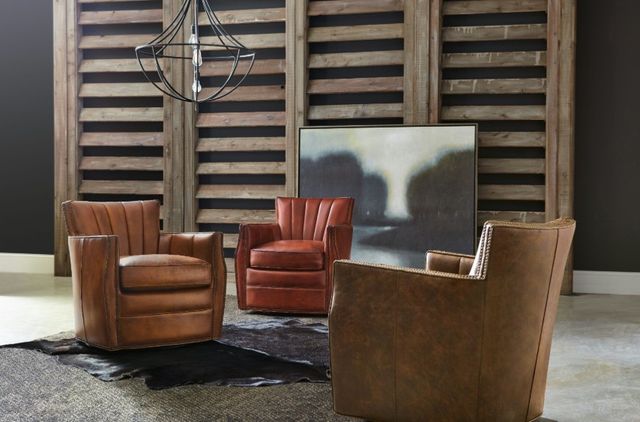 Hooker® Furniture CC Carson Checkmate Rook Swivel Club Chair-1
