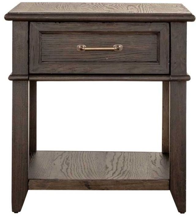 Liberty Furniture Mill Creek Peppercorn End Table-2