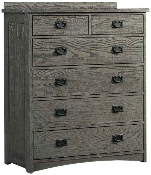 Intercon Oak Park Brushed Pewter Standard Chest -0