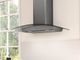 Zephyr Core Collection Ravenna 30" Black Stainless Steel with Smoke-Gray Glass Wall Mounted Range Hood-4