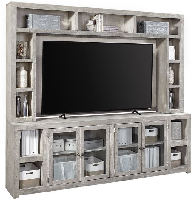 aspenhome® Avery Loft Limestone 97" Console and Hutch-0