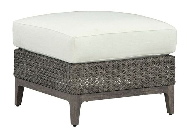 Lane Venture® Lenox Hill Outdoor Hand-Woven Wicker Ottoman-0