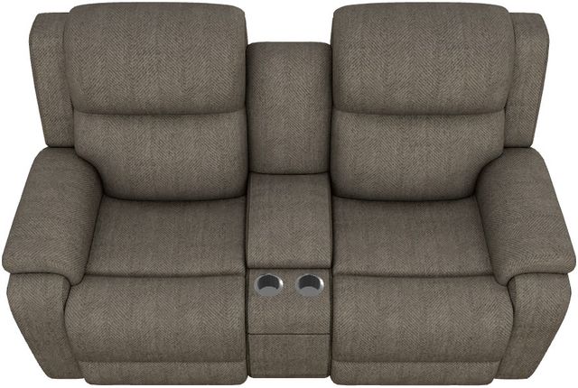 La-Z-Boy® Dorian Cocoa Power Reclining Loveseat with Console and Headrest-4