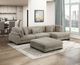 Homelegance® Traverse 4-Piece Brown Modular Sectional with Reversible Chaise and Ottoman-1
