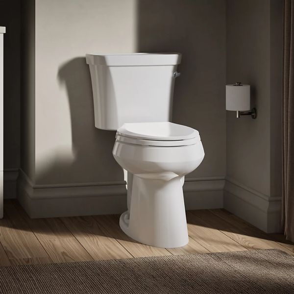 KOHLER® Highline® White 2-Piece 30" Elongated Right-Hand Trip Toilet, 1.28 Gpf with with Tank Cover Lock-2