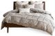 Olliix by INK+IVY 3 Piece Grey King/California King Masie Elastic Embroidered Cotton Comforter Set-0