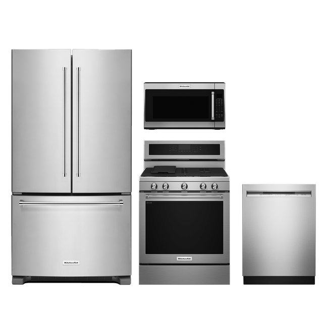 KitchenAid® 4 Piece Stainless Steel Kitchen Package-0