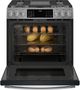 GE Profile™ 30" Fingerprint Resistant Stainless Steel Slide In Gas Range-3
