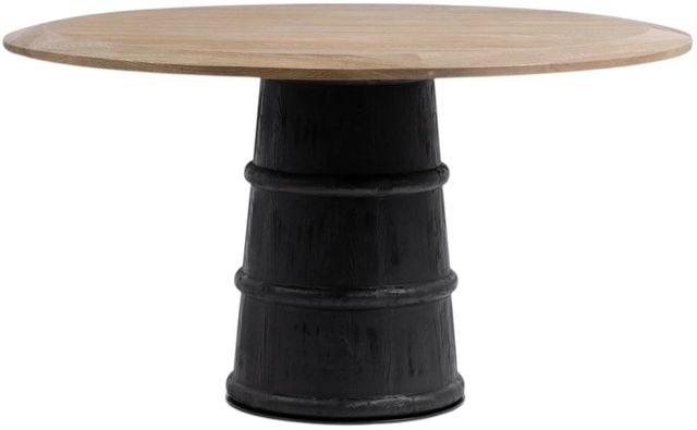 Classic Home Lunen Soft Reef Noir 55" Round Dining Table-0