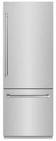 ZLINE 30" 16.1 Cu. Ft. Stainless Steel Built-In Bottom Freezer Refrigerator with Graphite Gray Interior-0