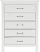 Mazin Furniture Blaire Farm White Chest-1