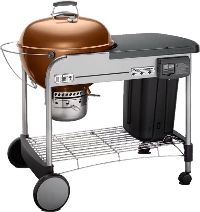 Weber® Performer® Deluxe 48" Copper Freestanding Charcoal Grill-2