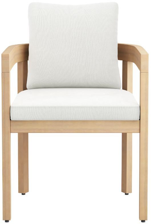New Classic® Home Furnishings Wesley 6-Piece White Acacia/Sundura Outdoor Patio Side Chair Set-2