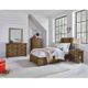 Standard Furniture Nelson Youth Rustic Pine Brown Sleigh Bed-1