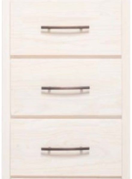 Mako Wood Furniture Sophia Beige/Brown 23" Chest-1