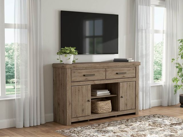 Signature Design by Ashley® Garistyn Brown LG TV Stand with Fireplace Option-1