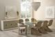 Universal Explore Home™ Oasis Coastal Living Home Glass Top Rectangular Dining Table with White Base-2