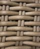 Sunset West Coronado Driftwood Resin Wicker Outdoor Loveseat with Canvas Flax Cushion-5