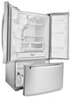 Amana® 24.7 Cu. Ft. Monochromatic Stainless Steel French Door Bottom Freezer Refrigerator-2