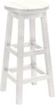 C.R. Plastic Generation Line White 31" Swivel Bar Stool-0