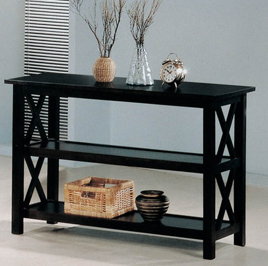 Coaster® Rachelle Deep Merlot Sofa Table-1