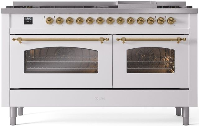 Ilve® Nostalgie II Series 60" Custom RAL Color Pro Style Dual Fuel Range-1