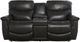 La-Z-Boy® James Charcoal Leather Power Reclining Loveseat with Console and Headrest-1