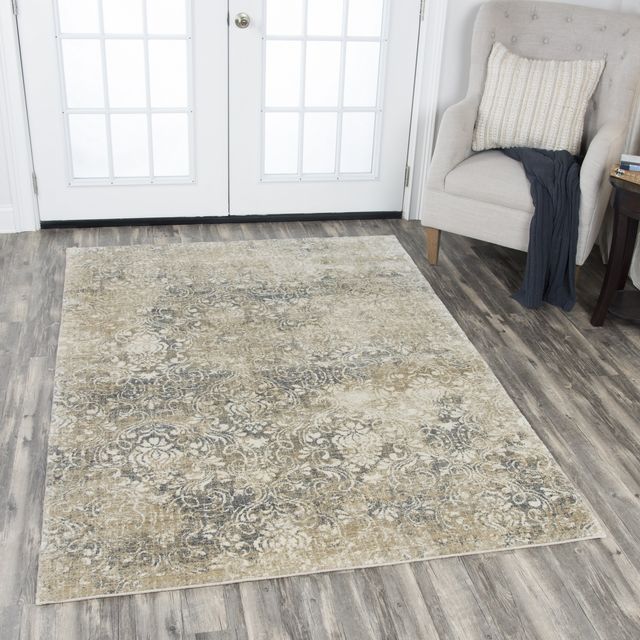 Rizzy Home Gossamer Beige 2'6" x 8' Runner Rug-3
