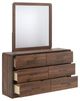 Signature Design by Ashley® Hollinaze Walnut Brown Dresser and Mirror-1