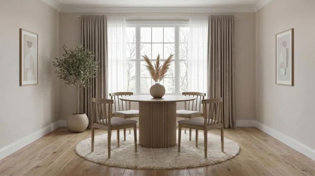 Coaster® Hamlyn 5-Piece Natural Oak/Wheat Dining Table Set-1
