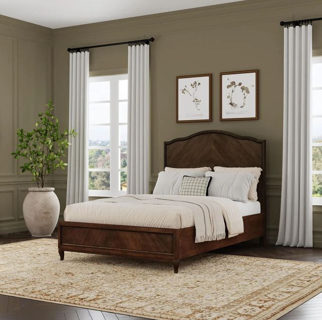Flexsteel® Bellevue Whiskey Brown Queen Panel Bed-1