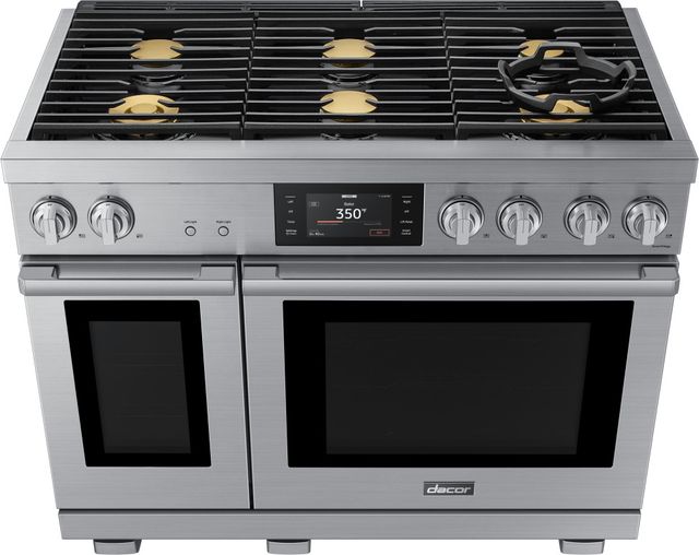Dacor® Transitional 48" Silver Stainless Steel Pro Style Natural Gas Range-3
