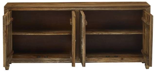 Jaipur Furniture Jigsaw Brown/Silver Sideboard-2