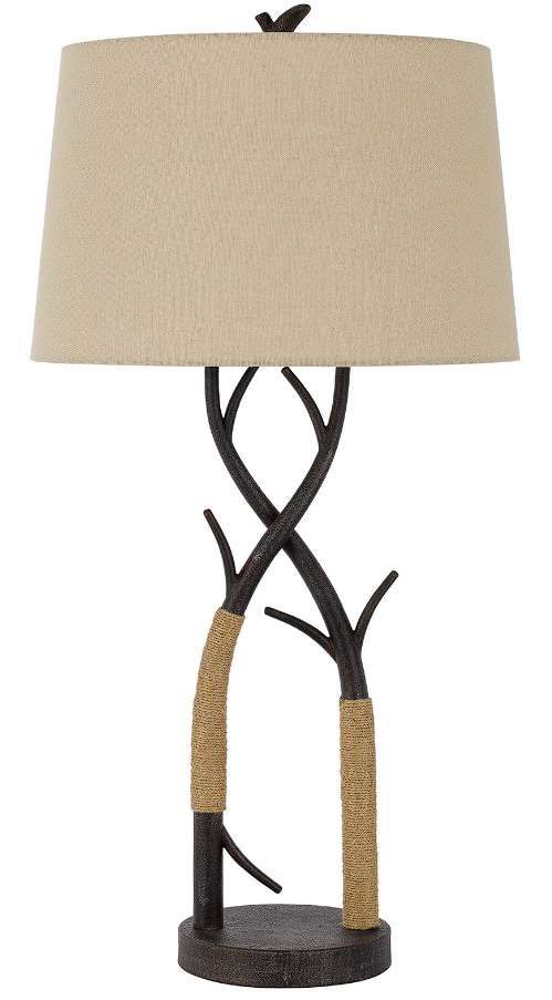 Cal® Lighting & Accessories Peco Black Iron Table Lamp-0