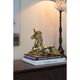 A & B Home Flora & Fauna Gold Unicorn Figurine-2