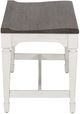 Liberty Furniture Allyson Park Charcoal/Wirebrushed White Bench-4