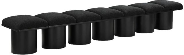 Meridian Furniture Pavilion 7-Piece Black 109" Modular Bench Set-0