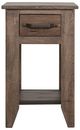 International Furniture Direct Natural Teca Brown Chairside Table-1
