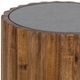 Porter International Designs Pinion Black End Table with Walnut Base-2