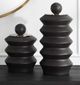 Uttermost® Accordion 2-Piece Black Sculpture Set-1