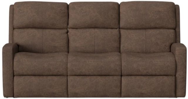 Flexsteel® Customizable Catalina Leather Manual Reclining Sofa-3