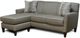 England Furniture Customizable Collegedale Floating Ottoman Chaise-0