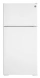 GE® 28" 16.6 Cu. Ft. ENERGY STAR® White Top Freezer Refrigerator-0