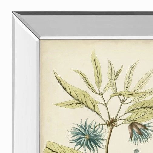Classy Art Eloquent Botanical III by Vision Studio Mirrored Frame Wall Art-1
