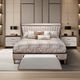 Michael Amini® Houston Mushroom Gray/Walnut Bench-1
