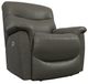 La-Z-Boy® James Charcoal Leather Power Wall Recliner with Headrest and Lumbar-0