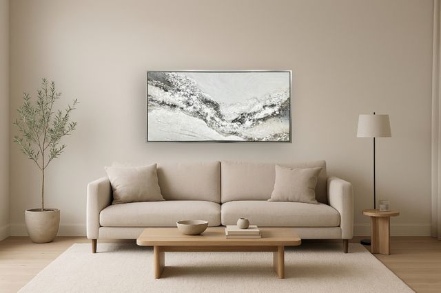Classy Living Mindful Snowy Drift Wall Art-1